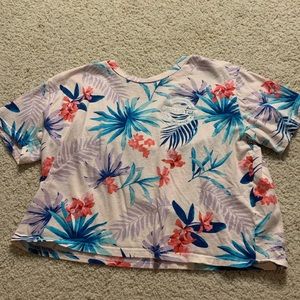 Floral/Hawaiian crop top